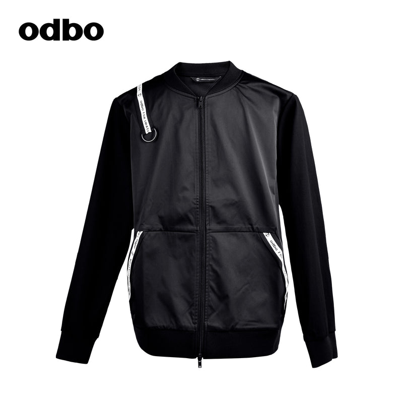 【商場同款】odbo/歐迪比歐休閒撞色外套男夏季2022新款百搭上衣