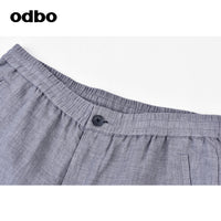【商場同款】odbo/歐迪比歐時尚休閒褲男夏季2022新款束腳運動褲