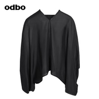Odbo/歐迪比歐專櫃同款設計師品牌桑蠶絲V領薄款襯衫上衣