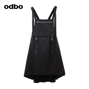odbo2022年新款 潮牌 黑色吊帶連衣裙 寬鬆外穿