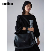 【商場同款】odbo/歐迪比歐時尚真皮軟皮包女單肩包大容量斜挎包