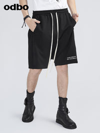 Odbo/歐迪比歐專櫃同款設計師品牌男士休閒短褲五分褲