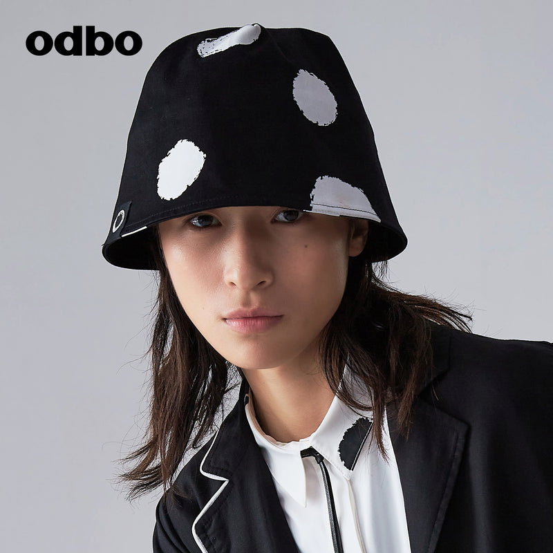 【商場同款】odbo/歐迪比歐2022年新款時尚漁夫帽女防曬戶外帽子