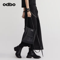 【商場同款】odbo/歐迪比歐小眾設計真皮托特包女牛皮單肩手提包