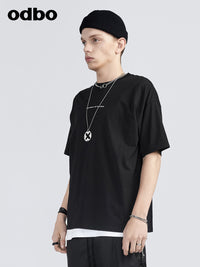 Odbo/歐迪比歐專櫃同款設計師品牌短袖T恤男