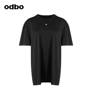 【商場同款】odbo/歐迪比歐專櫃同款設計師品牌休閒簡約T恤女