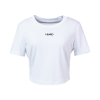 Odbo/歐迪比歐短款白色短袖t恤女夏季2022年新款百搭針織辣妹上衣