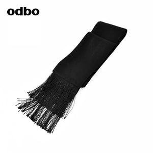 【商場同款】odbo/歐迪比歐專櫃同款設計師品牌黑色圍巾