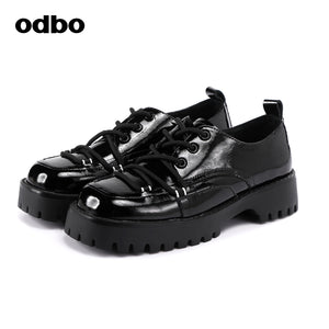 odbo 厚底高跟皮鞋 休閒鞋