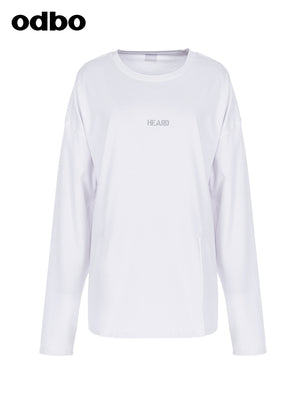 heardbyodbo2022年新款時尚開叉長袖白色T恤