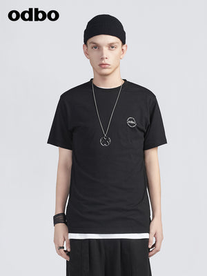 Odbo/歐迪比歐專櫃同款設計師品牌男士短袖T恤