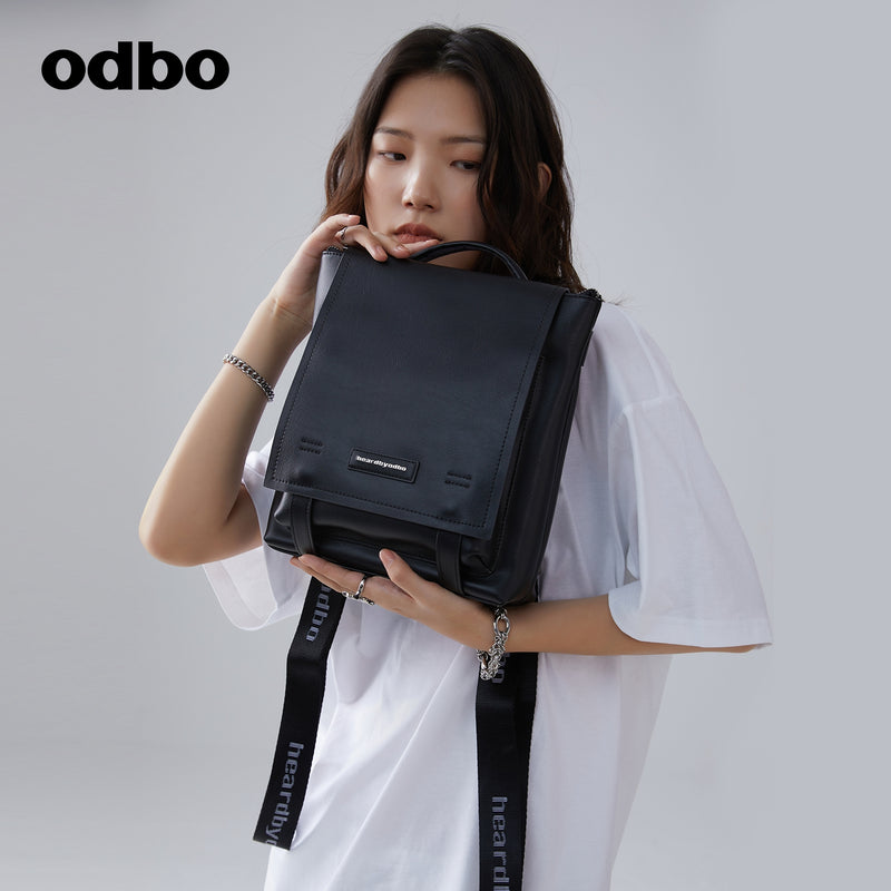Heardbyodbo簡約真皮旅行雙肩包女大容量2022新款時尚斜挎包包