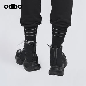 Odbo/歐迪比歐專櫃同款設計師品牌高幫鞋女休閒鞋