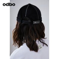 【商場同款】odbo/歐迪比歐冬季2022新款加絨帽加厚護耳包頭帽子