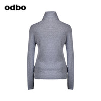 Odbo/歐迪比歐專櫃同款設計師品牌針織衫高領毛衣多色女保暖